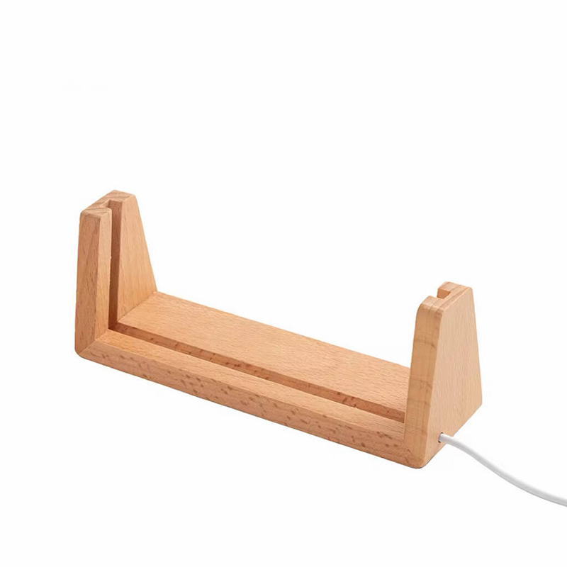 U-shaped Wood Led Photo Frame USB Powered 