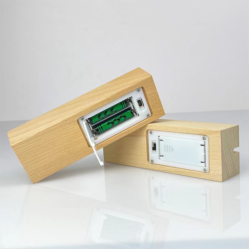 AAA Battery Operated Long Wood Led Base for Acrylic